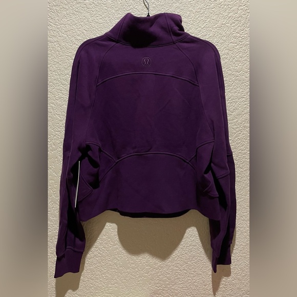Lululemon NWT Scuba Oversized Funnel Neck Half Zip Dramatic Magenta Size M L - Picture 8 of 11